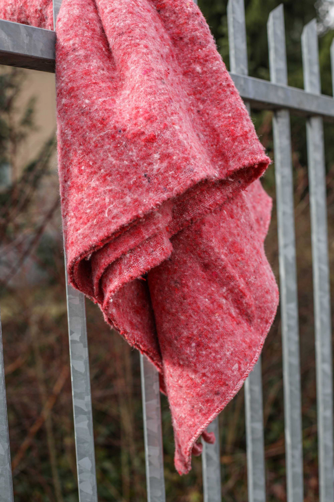 Plaid rood gerecycled